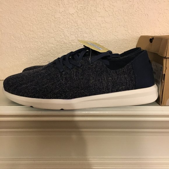 TOMS Del Rey woven sneakers, navy, NIB - Picture 3 of 5